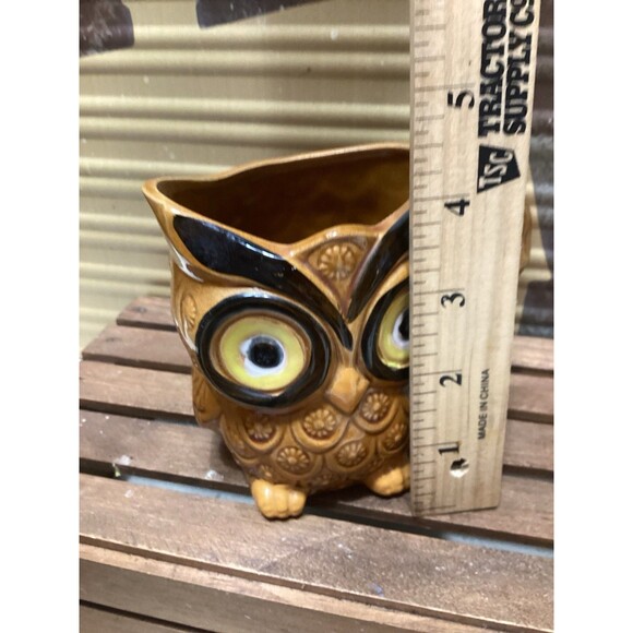 Vintage Owl Sugar and Cream Set Made in Japan - Picture 12 of 15